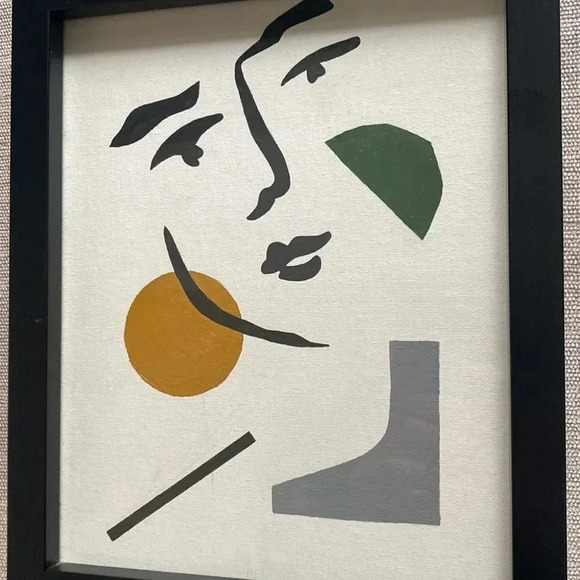 Abstract Framed Faces Artwork Hanging Wall Art Decor - Picture 10 of 10